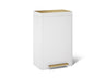 13-gallon stainless steel step trash can