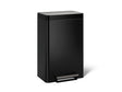 Dual-compartment step trash can