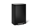 Dual-compartment step trash can