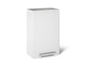 Dual-compartment step trash can
