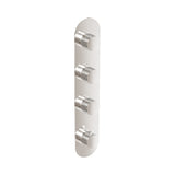 1/2” Thermostatic Valve 3 Shut Offs - Round - Contempo 21038ZCEST