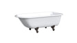 TRADITIONAL Cast Iron Bathtub with Continuous Rolled Rim 2094-WW