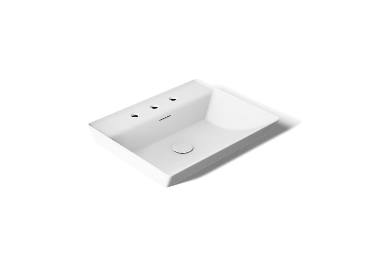 Brazn® 23" rectangular vessel bathroom sink