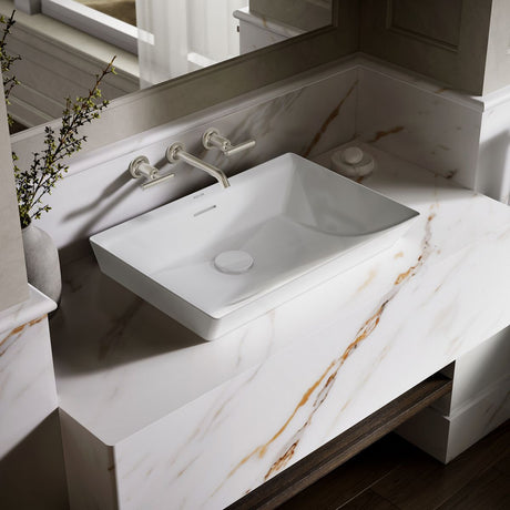 Brazn® 23" rectangular vessel bathroom sink