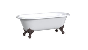REGAL Cast Iron Bathtub with Faucet Holes 2126-WW-6