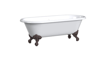 REGAL Cast Iron Bathtub with Faucet Holes 2126-WW-6
