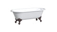 REGAL Cast Iron Bathtub with Continuous Rolled Rim 2111-WW
