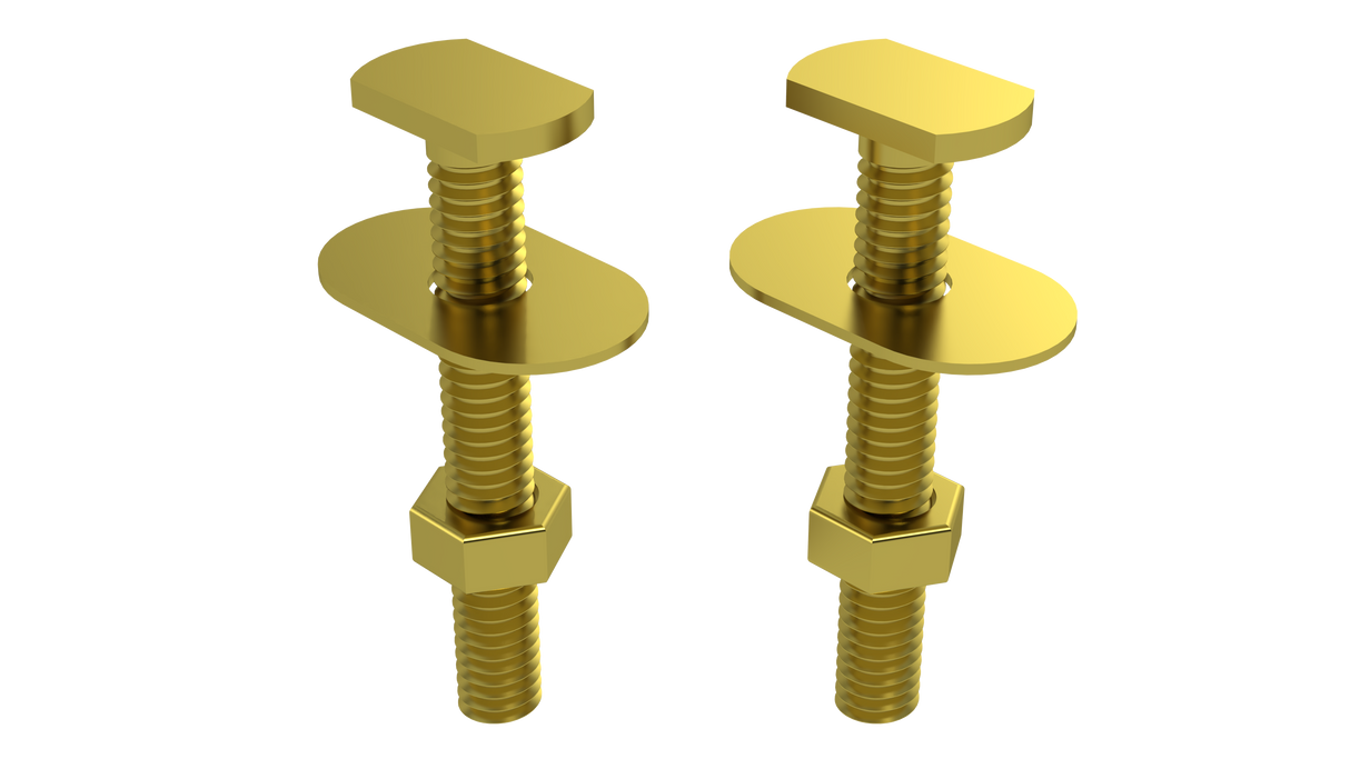 2-1/4" Premium Closet Bolt Set - Pair (2115)