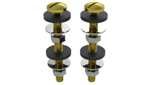 3" Closet Bolt Set with Washers (2116)