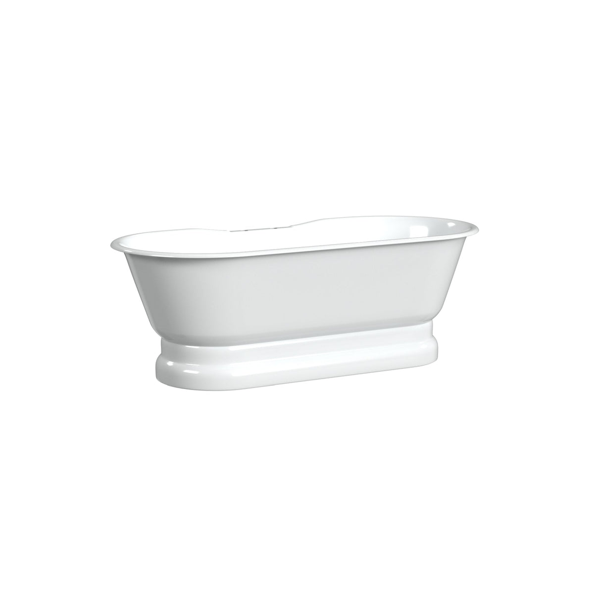 REGAL Cast Iron Bathtub with Pedestal Base and Continuous Rolled Rim 2165