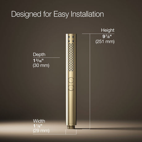 Shift®+ Round two-function handshower, 2.5 gpm