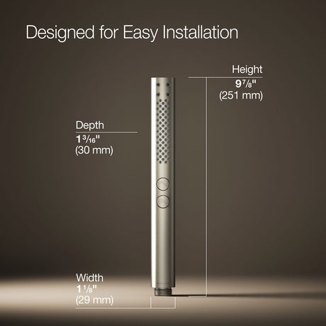 Shift®+ Round two-function handshower, 2.5 gpm