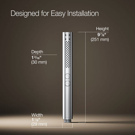 Shift®+ Round two-function handshower, 2.5 gpm