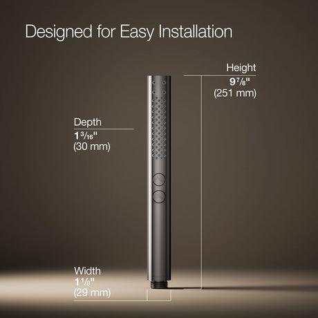 Shift®+ Round two-function handshower, 2.5 gpm