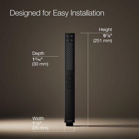 Shift®+ Square two-function handshower, 1.75 gpm