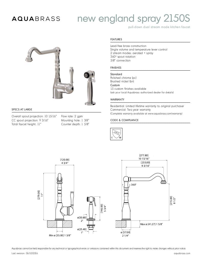 Dual stream mode kitchen faucet with side spray