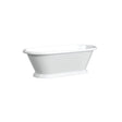 SANDRINGHAM Cast Iron Bathtub with Continuous Rolled Rim 2163