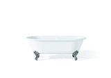 REGAL Cast Iron Bathtub with Faucet Holes and Shaughnessy Feet 2168-WW-6