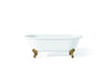 REGAL Cast Iron Bathtub with Faucet Holes and Shaughnessy Feet 2168-WW-6