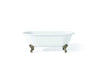 REGAL Cast Iron Bathtub with Faucet Holes and Shaughnessy Feet 2168-WW-6