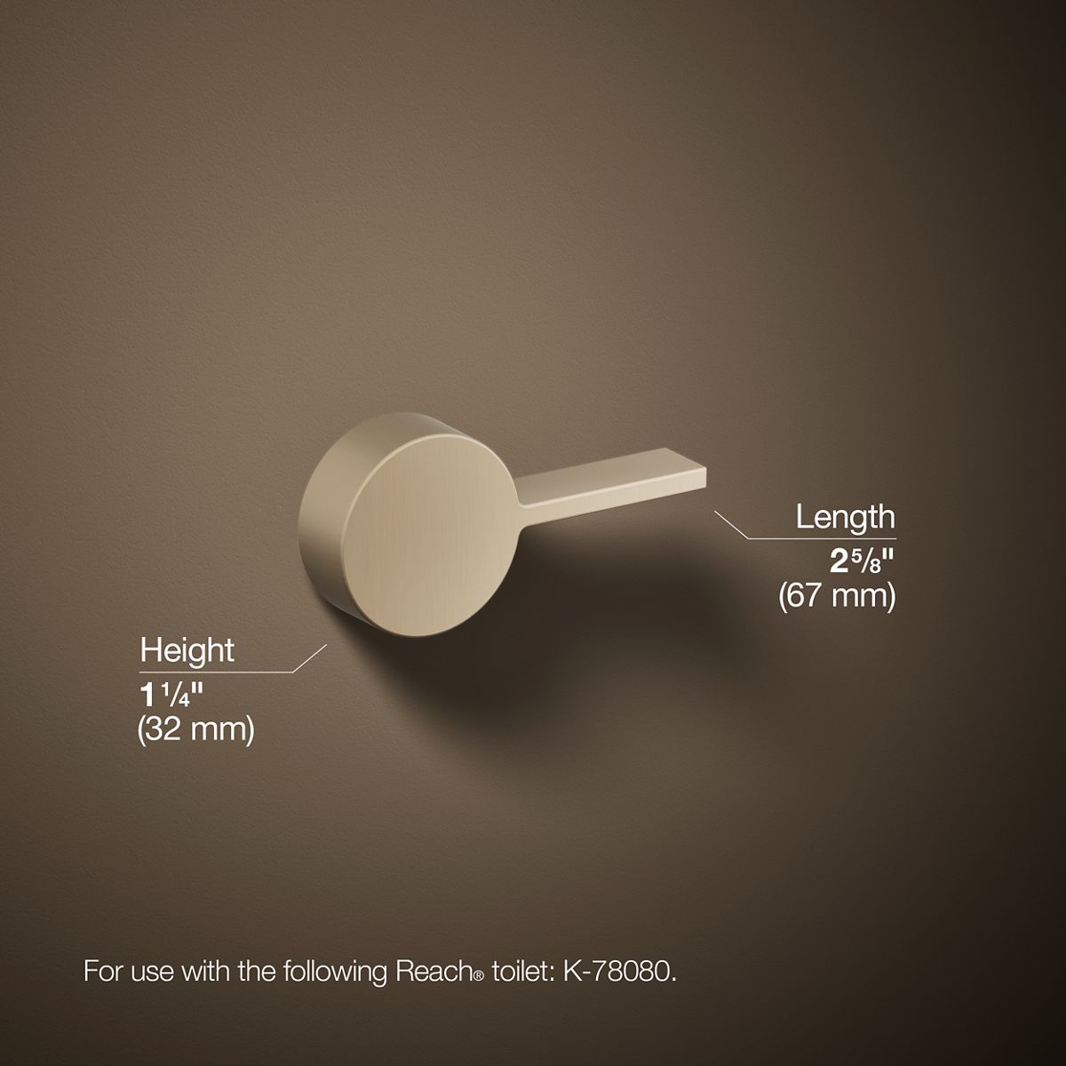 Reach® Left-hand trip lever