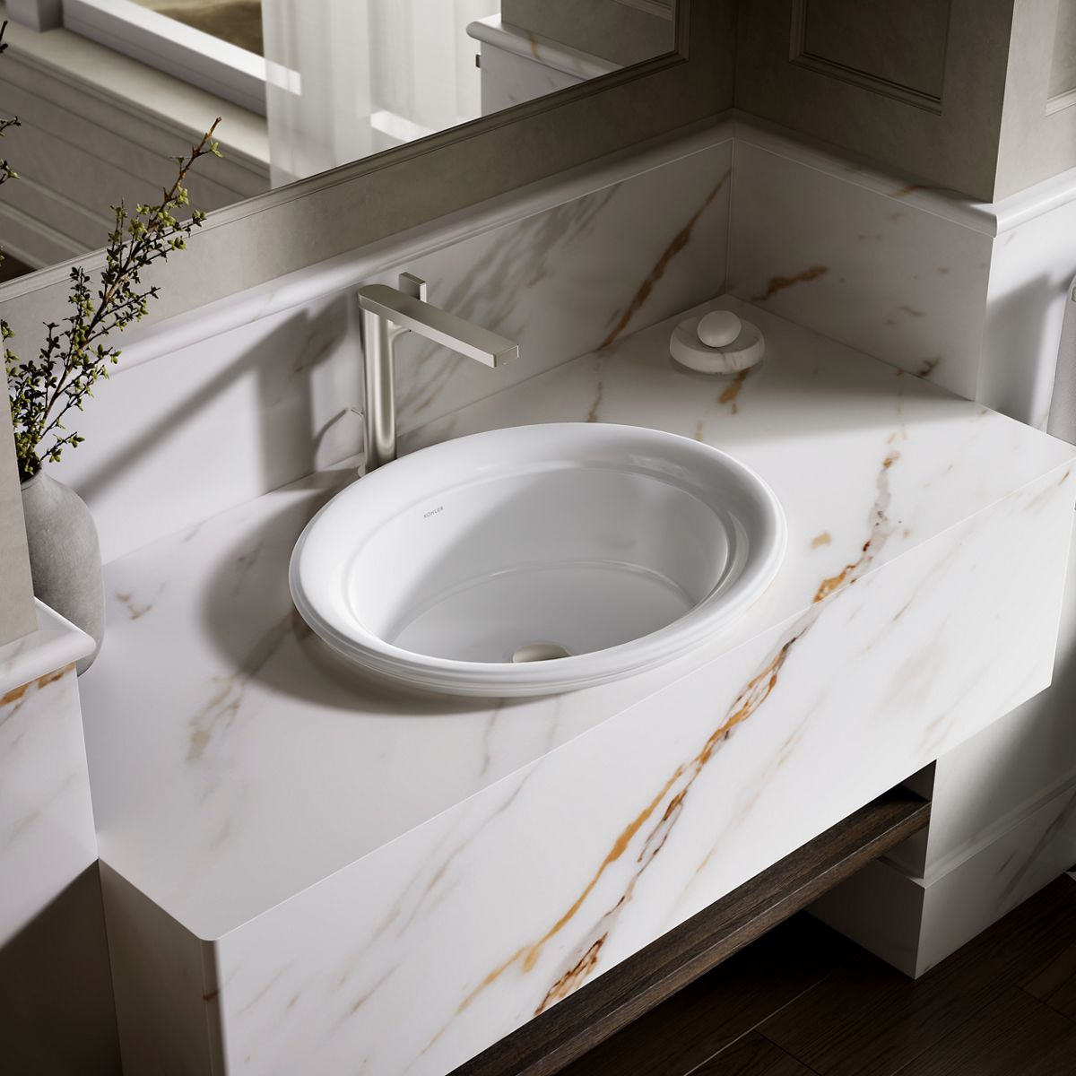 Artifacts™ 21" oval drop-in bathroom sink