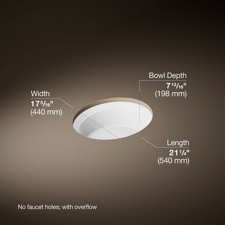Artifacts™ 21-1/4" oval undermount bathroom sink