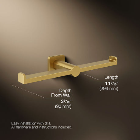 Parallel® Double toilet paper holder