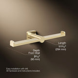 Parallel® Double toilet paper holder