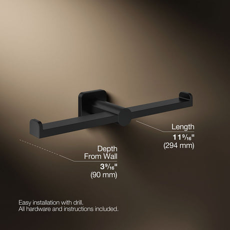 Parallel® Double toilet paper holder