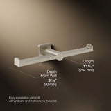 Parallel® Double toilet paper holder