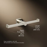 Parallel® Double toilet paper holder