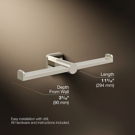 Parallel® Double toilet paper holder