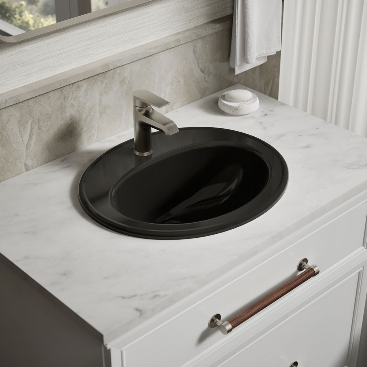 Pennington® 20-1/4" oval drop-in bathroom sink