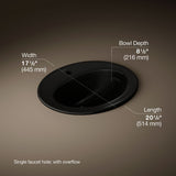 Pennington® 20-1/4" oval drop-in bathroom sink
