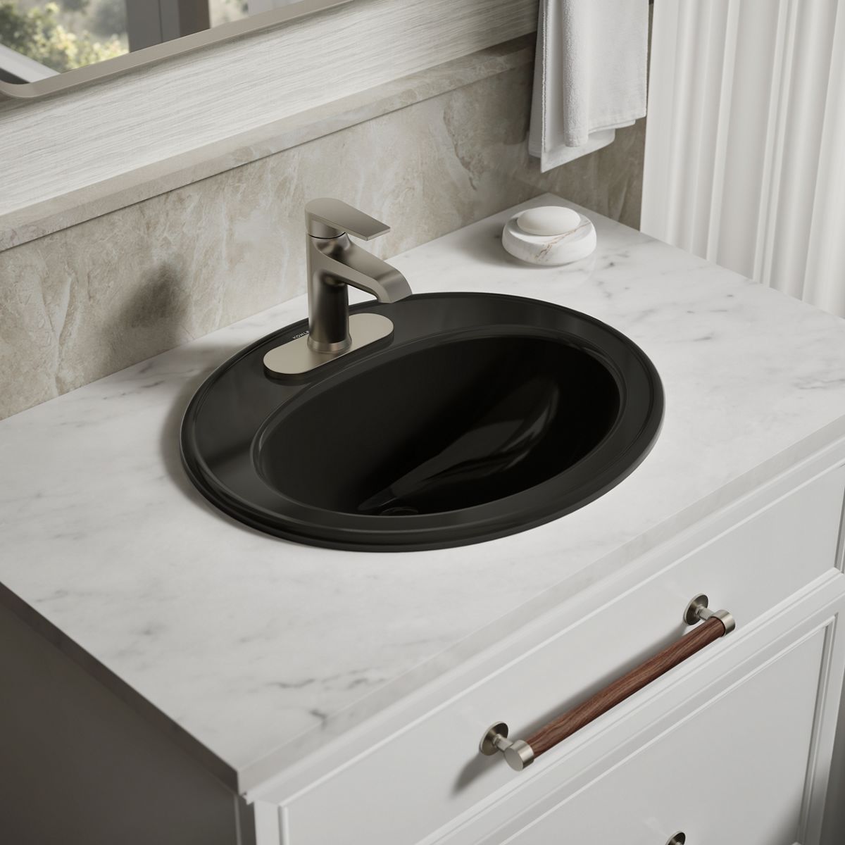 Pennington® 20-1/4" oval drop-in bathroom sink