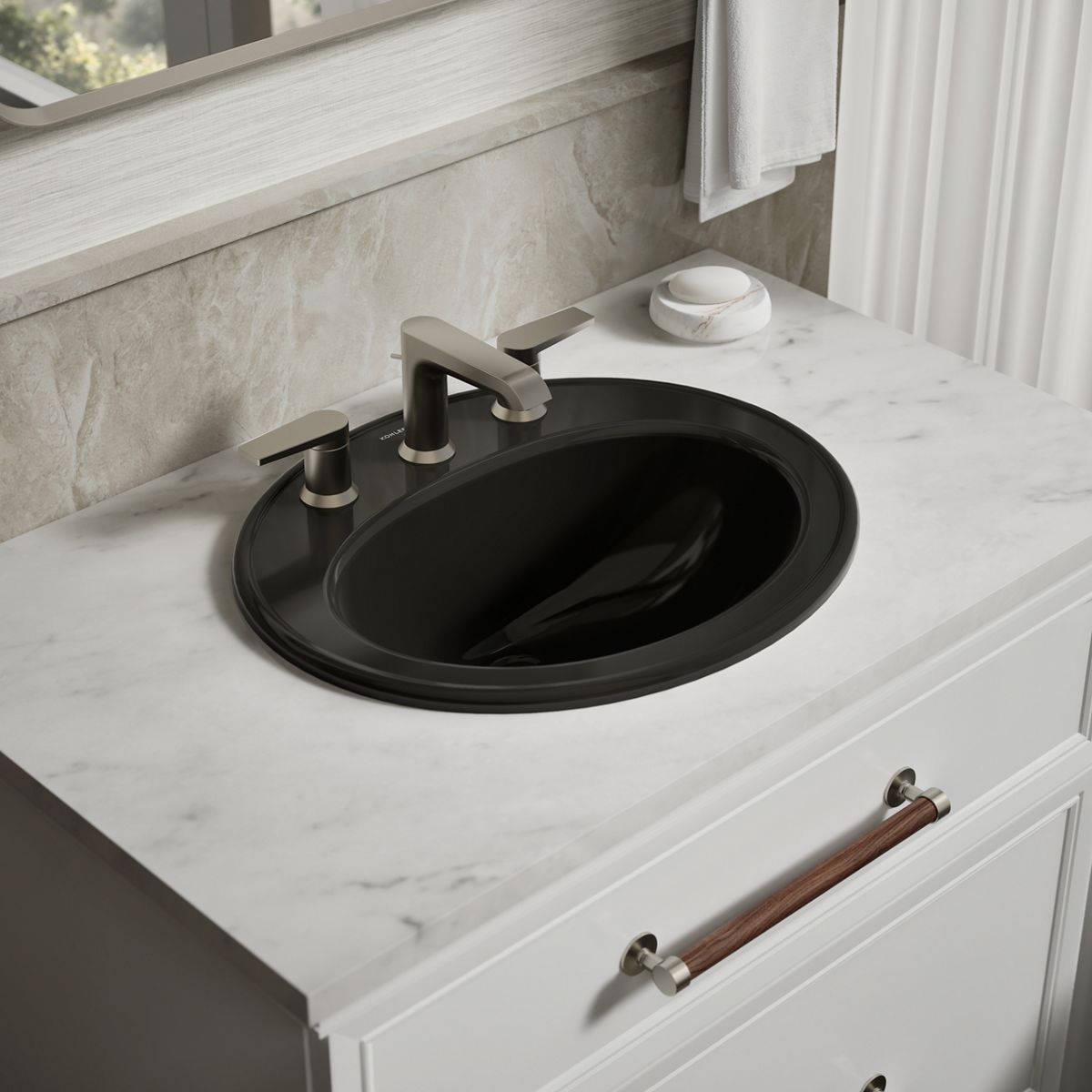 Pennington® 20-1/4" oval drop-in bathroom sink