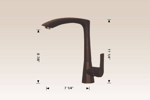 Kitchen Faucet Finish In Color Coffee - Bosco #220021