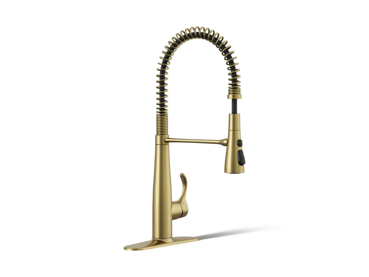 Simplice® Semi-professional kitchen sink faucet with three-function sprayhead