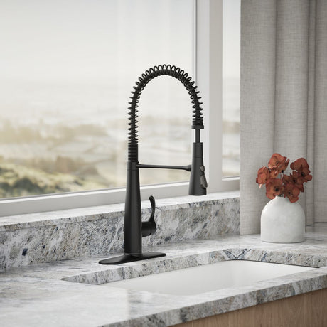 Simplice® Semi-professional kitchen sink faucet with three-function sprayhead
