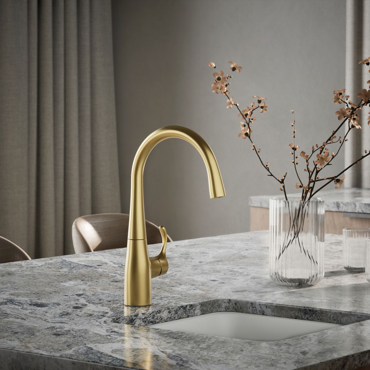 Simplice® Single-handle bar sink faucet