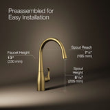 Simplice® Single-handle bar sink faucet