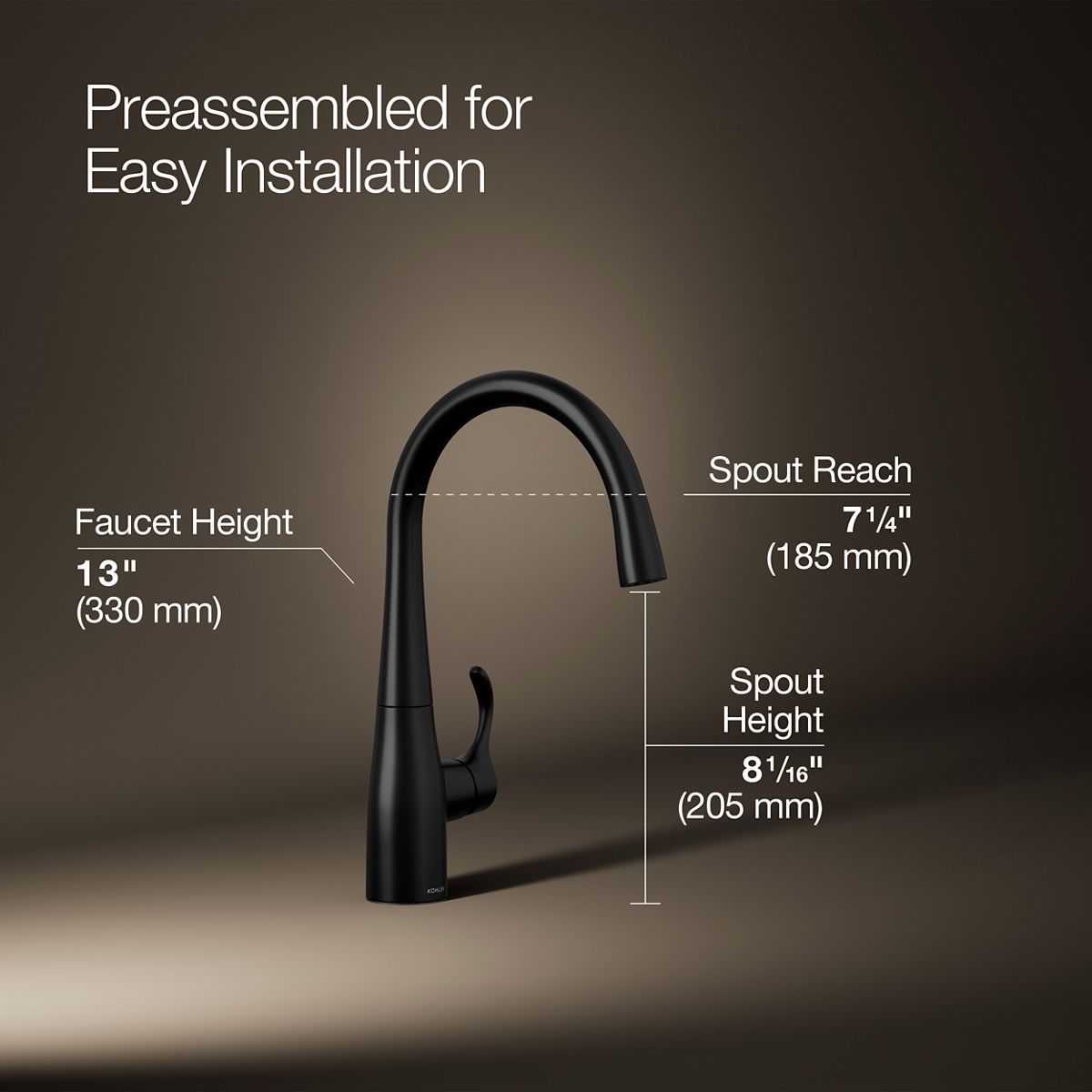 Simplice® Single-handle bar sink faucet