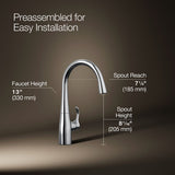 Simplice® Single-handle bar sink faucet