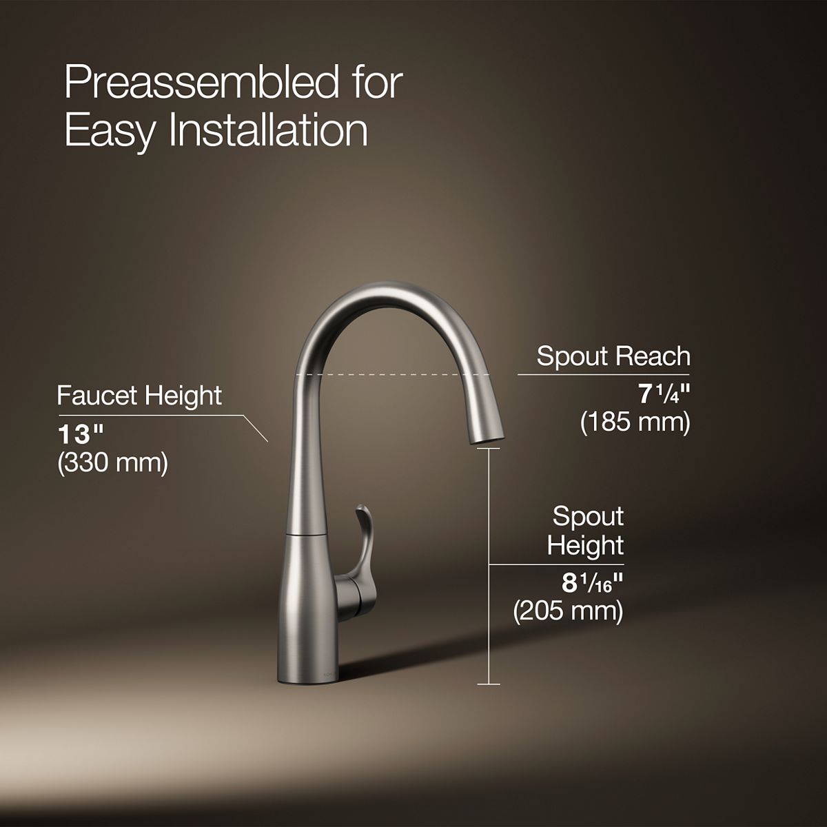 Simplice® Single-handle bar sink faucet