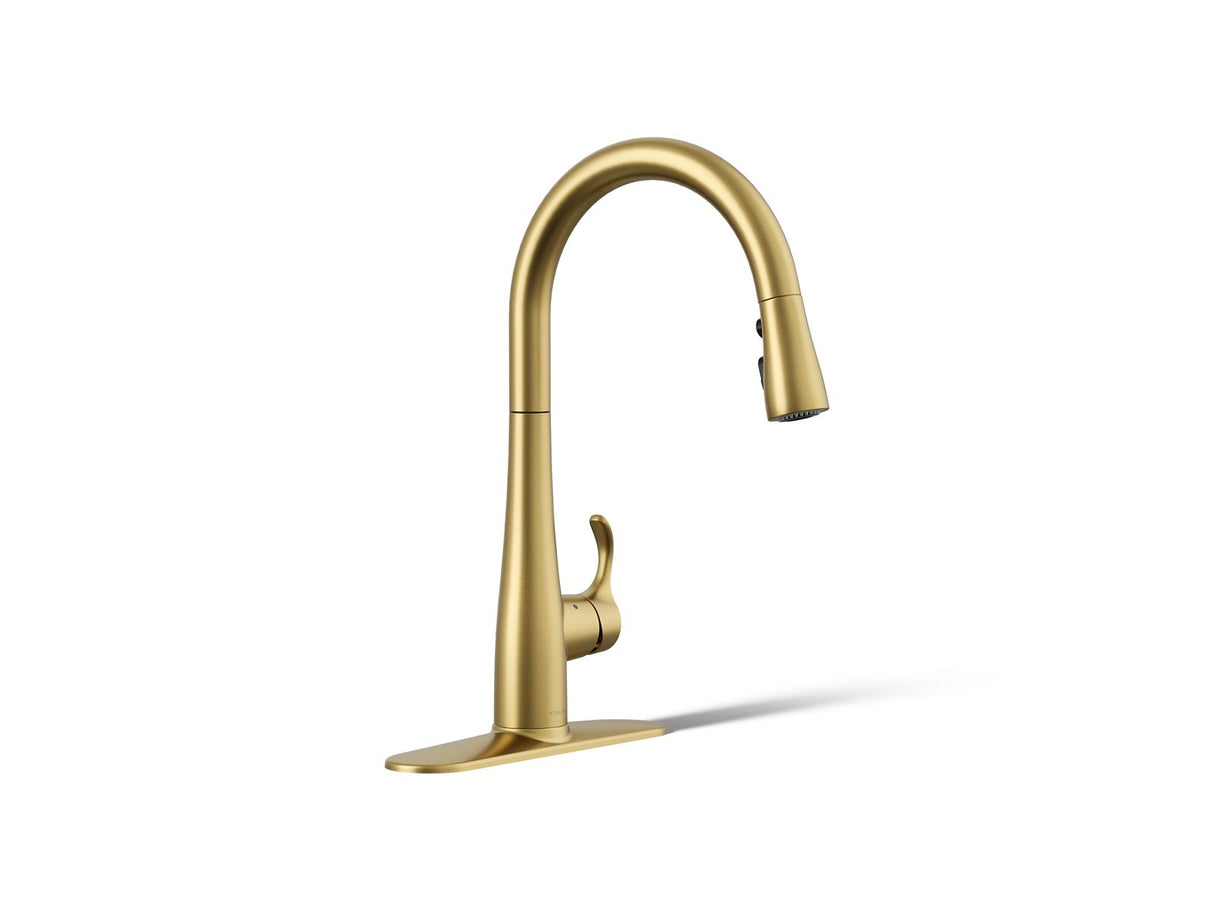 Simplice® Touchless pull-down kitchen sink faucet with three-function sprayhead