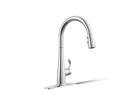 Simplice® Touchless pull-down kitchen sink faucet with three-function sprayhead