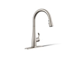 Simplice® Touchless pull-down kitchen sink faucet with three-function sprayhead