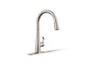 Simplice® Touchless pull-down kitchen sink faucet with three-function sprayhead