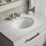 Caxton® 19-1/4" oval undermount bathroom sink, no overflow